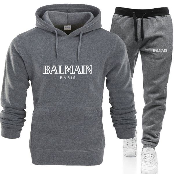 

8balmain fashion suit designer men and women sportswear pants leisure suit jogging suit black red blue various colors m-xxl no.18s