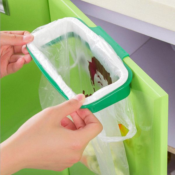 

useful hanging kitchen trash bag garbage cupboard holder storage rack gadget kit