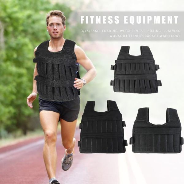 

max 20/50 kg loading weighted vest jacket load weight vest exercise boxing training fitness equipment for running