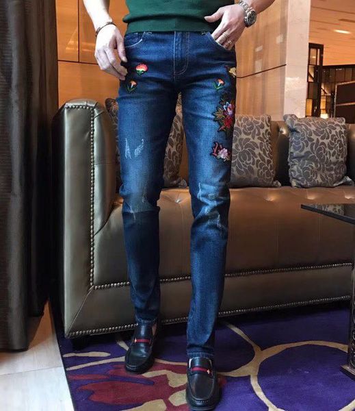 

we1268 fashion men's jeans 2020 runway luxury european design party style men's clothing, Blue