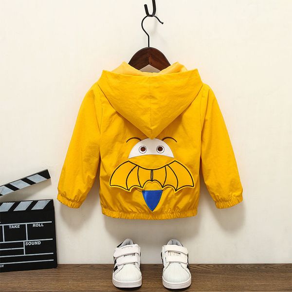 

ins baby boy's coat 0-4 years old spring and autumn 2020 new cartoon children's jacket bee bear elephant dinosaur, Blue;gray