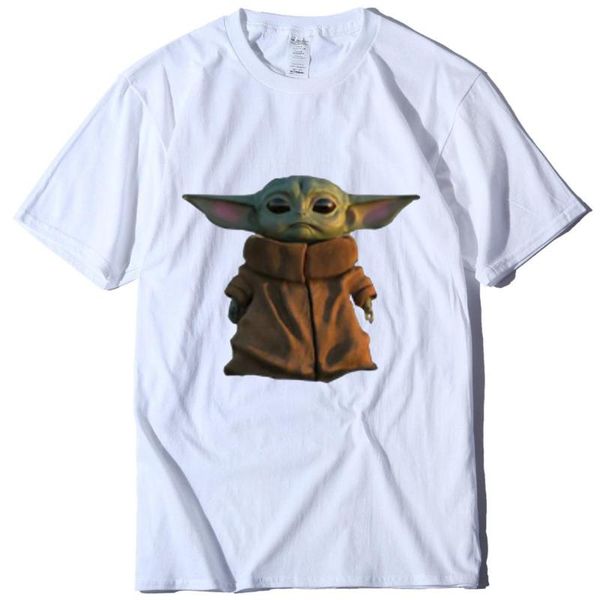 

short-sleeved cross-border t-shirt amazon cotton t-shirt street hipster round-neck straight tube youda sleeve head, White