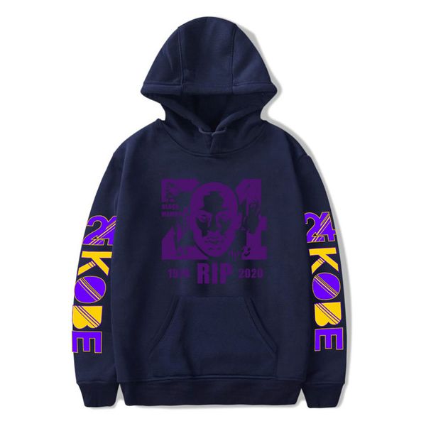

kb rip digital printed hoodies fashion men women crew neck sweatshirts plus size pullover clothing, Black