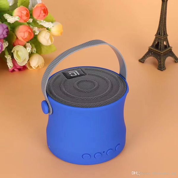 

news good quality portable mini bluetooth speaker steel mesh wireless smart hands speaker with fm radio support for smart phone