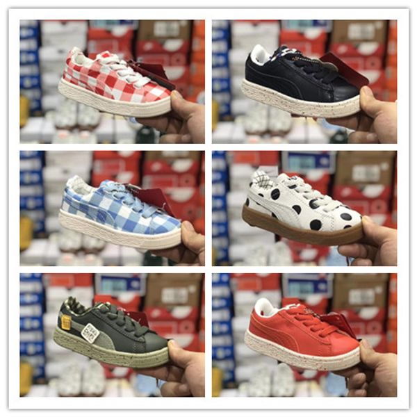 

2019 дизайнер классическая детская обувь дети мальчики девочки спортивные кроссовки кроссовки дизайнер кроссовки бег трусцой размер 24-35, Black