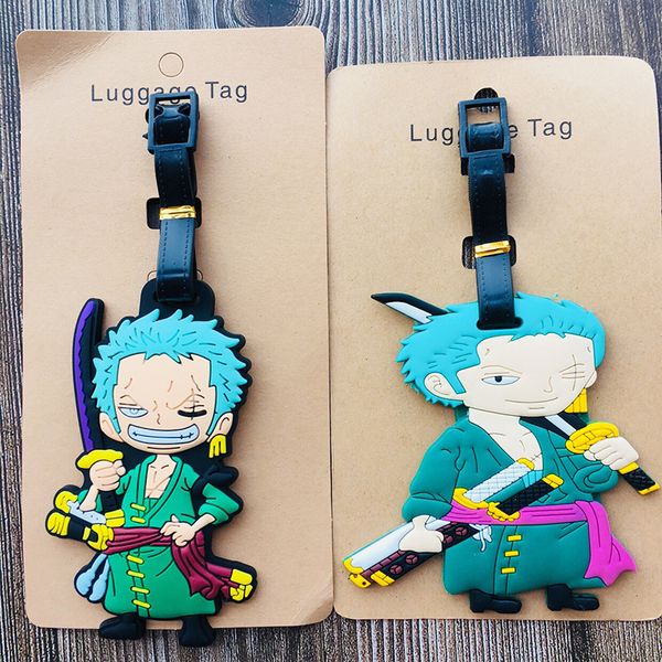 

one piece pvc key chain cartoon key ring woman kids keyring roronoa zoro keychain anime man girls cute zinc alloy llavero brelok, Silver