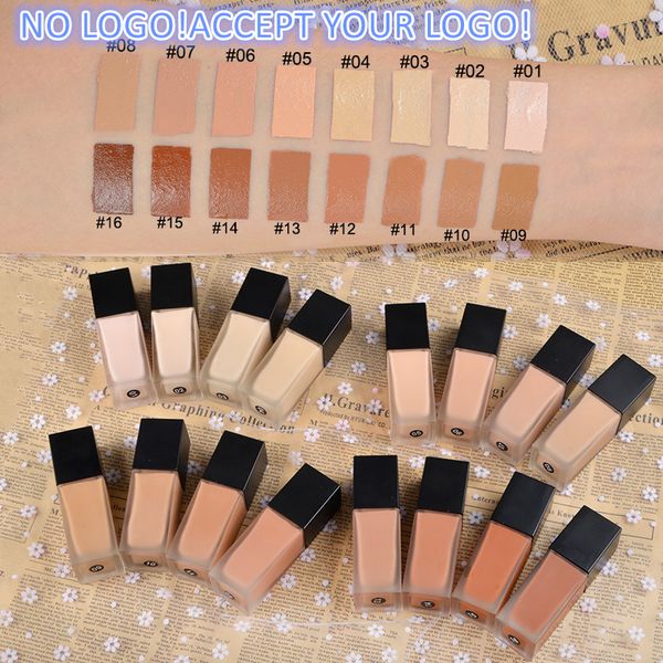

no logo! 16 цветов косметика natural foundation полное покрытие маскирующее отбеливание primer bb крем водостойкой косметики