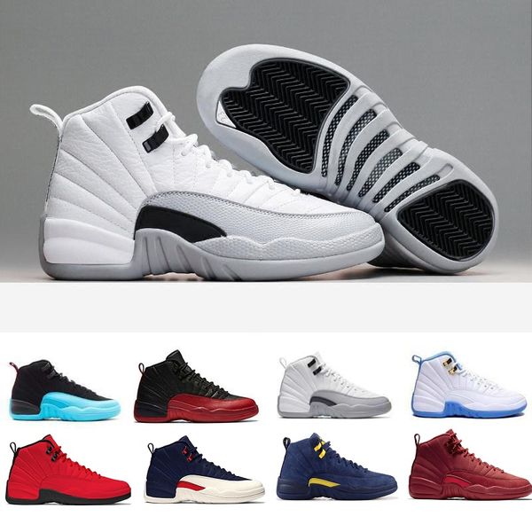

12 12s basketball shoes for men women athletic trainer sports footwear black whtie college navy d s glass 2003 nyc winterized sneakers