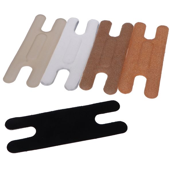 

1 pair women heel back liner silicone gel anti-slip insert shoe pads cushions sticky insole, Black