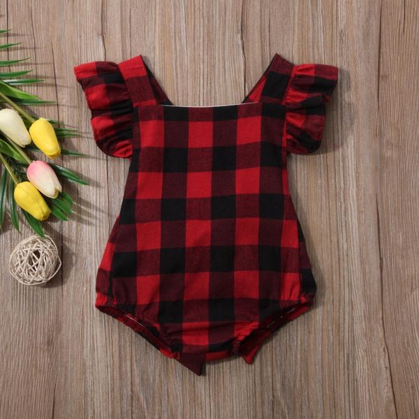 buffalo plaid baby girl outfit