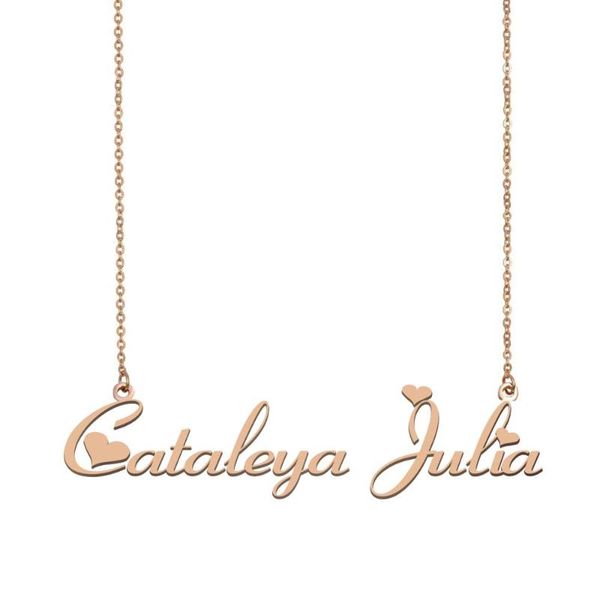 

cataleya--julia name necklacedays gift, Silver