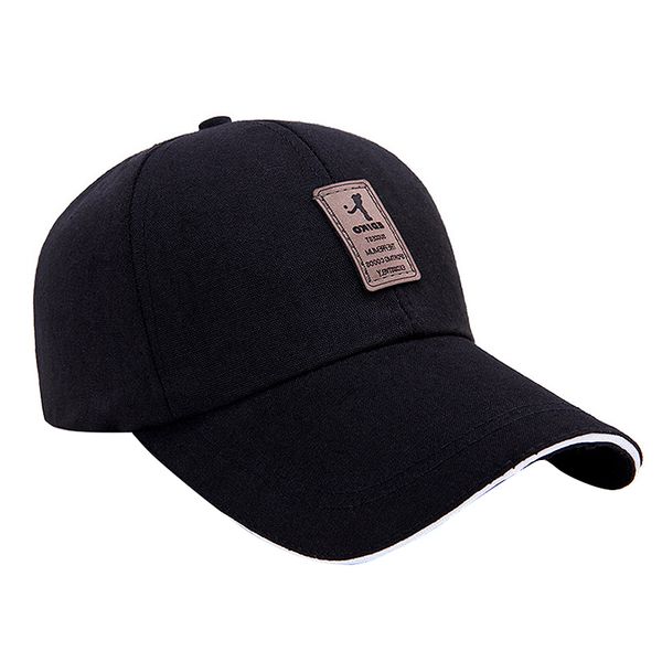 

cotton golf cap baseball cap simple 56-60cm baseball sun visor golf, Black;white