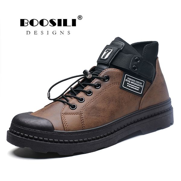 

bota masculina продвижение мужские ботинки 2019 новые зимние ботинки botas masculina мужская кашемировая обувь плюшевые теплые mx190819, Black