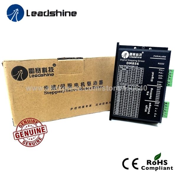 

genuine leadshine dm856 1 two phase 32 bit dsp digital stepper drive with max 80 vdc input voltage and max 5.6a output current