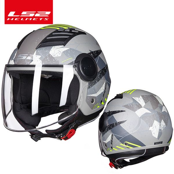 

ls2 airflow motorcycle helmet 3/4 open face summer jet scooter half face motorbike helm capacete casco ls2 of562 helmets