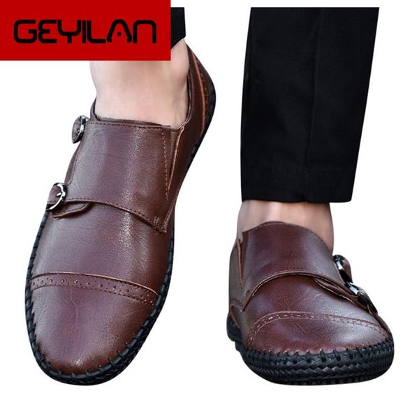 

sagace comfortable soft shoes new pu leather retro dad shoe mens casual shoes sale, Black