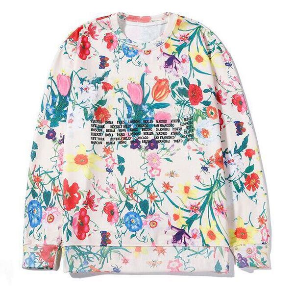 

mens designer sweaters hoodies sweatshirts for mens hoodi with floral printting winter luxury designer streetwear jogger clothing, Black