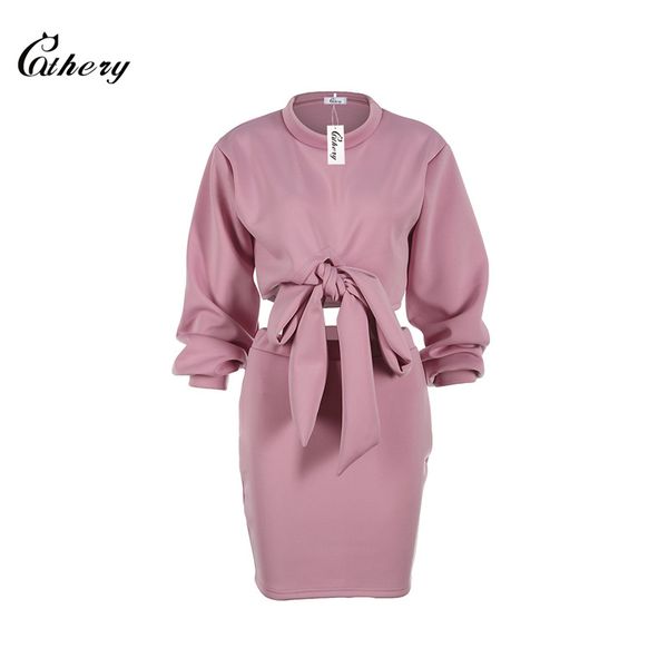 

женщины твердые с длинным рукавом выдалбливают лук мини платье, Black;gray