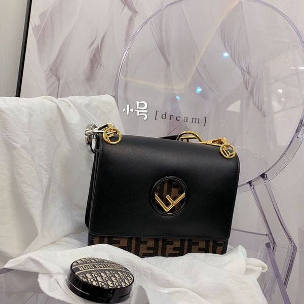 

designer luxury tote bag new ff-handbag shoulder bag fashion crossbody bag purses with box 25*20cm, Black