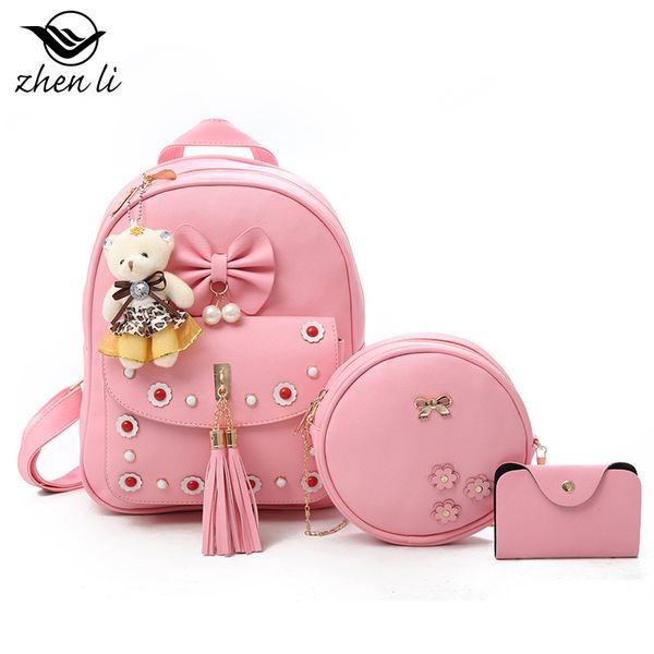 

women casual women backpack pu leather school backpack for teenager girls travel vintage solid shoulder bags