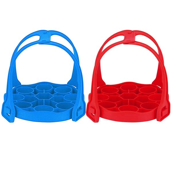 

mat anti slip storage liner pressure cooker sling drain pad washable detachable multifunctional silicone steamer dual handle