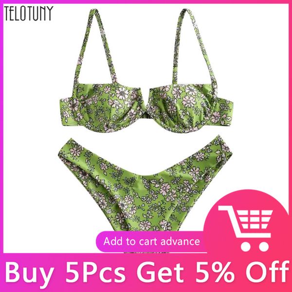

bikini set bow printed bandage strap high waist naked back swimwear swimsuit women girls summer swimsuit outdoor swimming suit, White