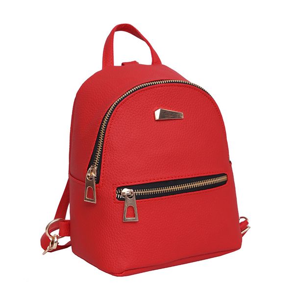 

women backpacks bags leather backpack small backpack korean wave fashion bag leisure pu shoulder bag female student