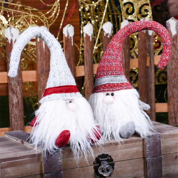 

festival party decorations sitting rudolf dolls table cabinet display window christmas decoration gnomi figures toys kids gifts