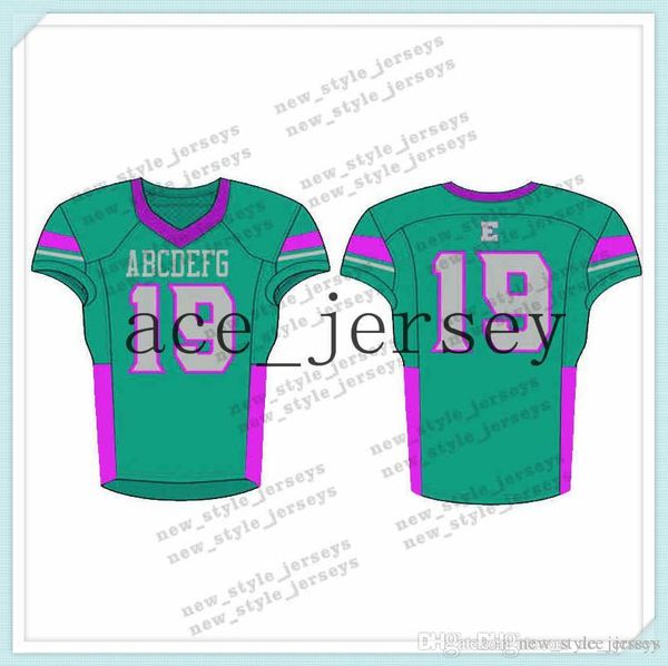 

108Men 2019 Youth Football Jerseys Army Green Wine Red Embroidery Logos Stitched Custom Any name Any number Jerseys