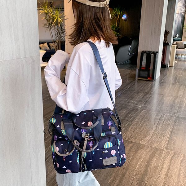 

fashion printed zipper multi-functional large capacity nylon handbag exquisite girls original handbag elegant travel bag #t