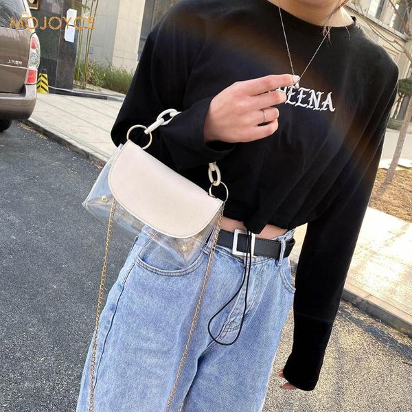 

ясные прозрачные женщины шоппинг портативный топ-ручка клатч повседневная цепь покупки тотализаторы женщины плечо пляж путешествия кошелек