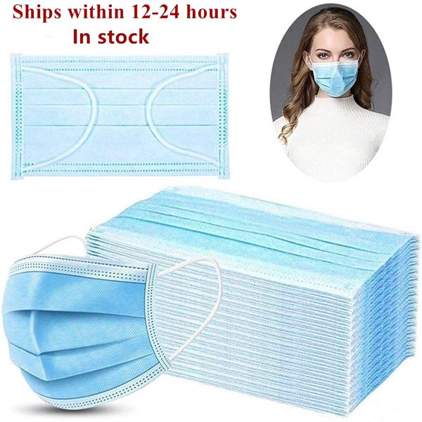 

dhl disposable face masks household protective dust masks 3-ply thicken elastic ear loop breathable for blocking dust mouth mask