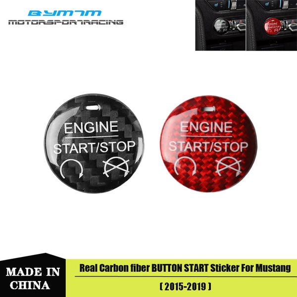 

реальный углеродного волокна стикер автомобильный интерьер отделка для mustang 2015-2019