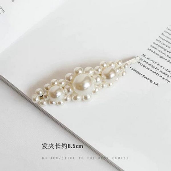 

mother of pearl hair barrette barrette hairclip hairpins pearl white no slip hair clips clip artiglio di perle muqno, Black;brown