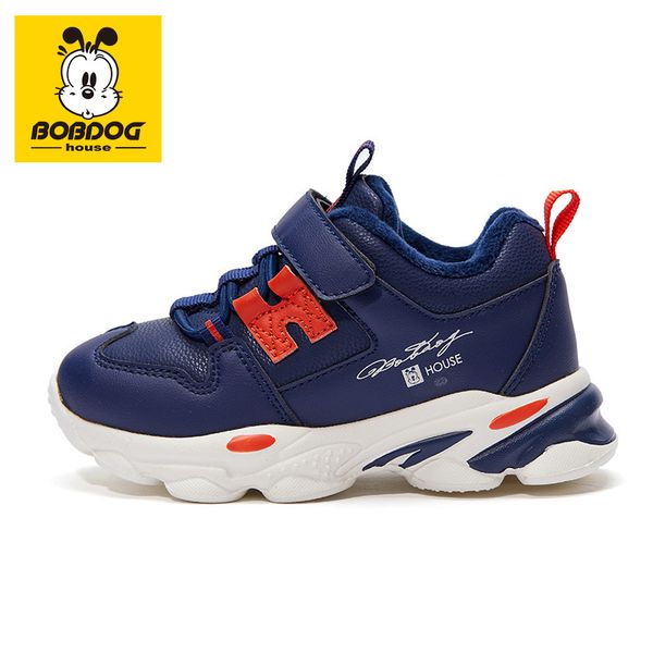 

bobdog детей дома обувь новой зимней моды комфортно теплой нескользящей случайные спортивные прилив обувь bs9413, Black;red