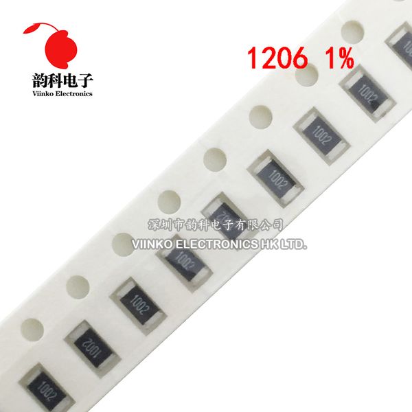 

200pcs 1206 1% smd resistor 1.21r 1.21 ohm chip resistors 0.25w 1/4w