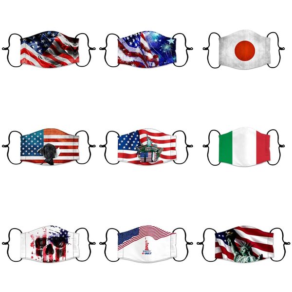 

cartoon mask mascherine face masks with one fliter breather valve pm2.5 anti dust protective washable resuable designer mas #816