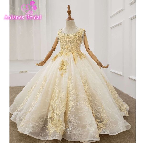 

lace tulle pink ball gown flower girl dresses for wedding full long sleeves communion dresses vestido daminha, Red;yellow