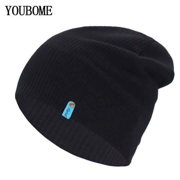 

brand skullies beanies men winter hats for women knitted hat men famale gorro warm bonnet solid beany male winter beanie hat cap