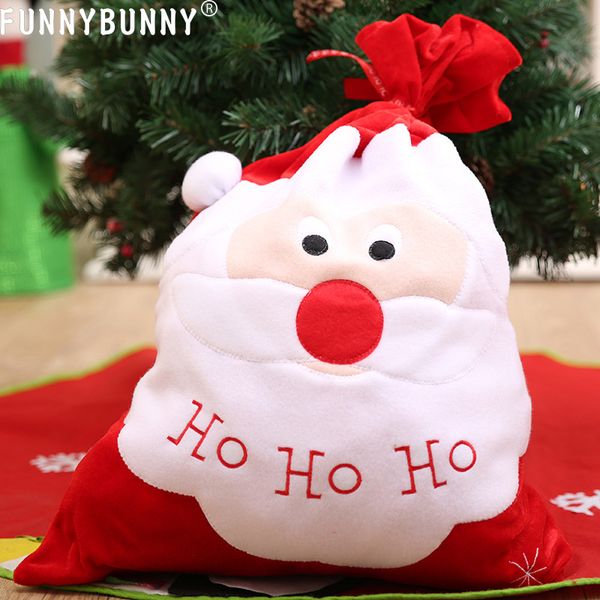 

funnybunny 1 шт. большая рождественская сумка подарочный мешок санта-клауса