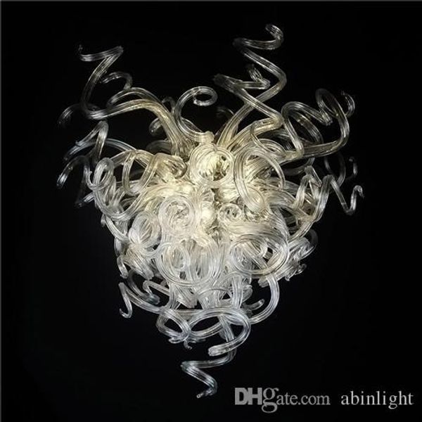 

ce/ul certificate white blown murano glass chandelier art deco modern crystal led chandelier livingroom decor glass pendant lamps