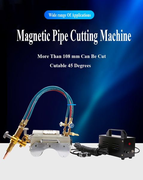 

magnetic beveling machine magnetic pipe cutting machine bevel semi-automatic flame gas cutter