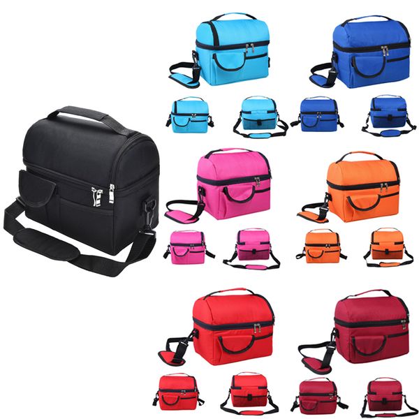 

женщины мужчины cooler изолированная сумка для пикника для путешествий портативная коробка для термальной пищи