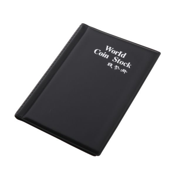 

coin holder coin album book leather coin collectors 120 pockets 10 sheets for collectors money penny pocket