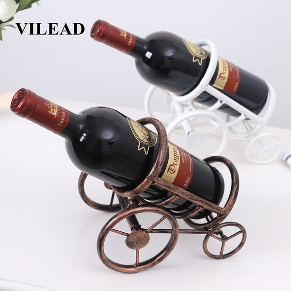 

vilead 18.5cm iron fortress wine bottle holder european creative wine rack ornament decoration hogar vintage handmade craft gift