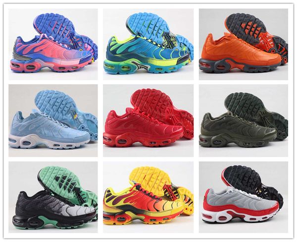 

2019 tn plus se men running shoes ultra triple black white og hyper blue total crimson deluxe mens trainer fashion sports sneakers runner