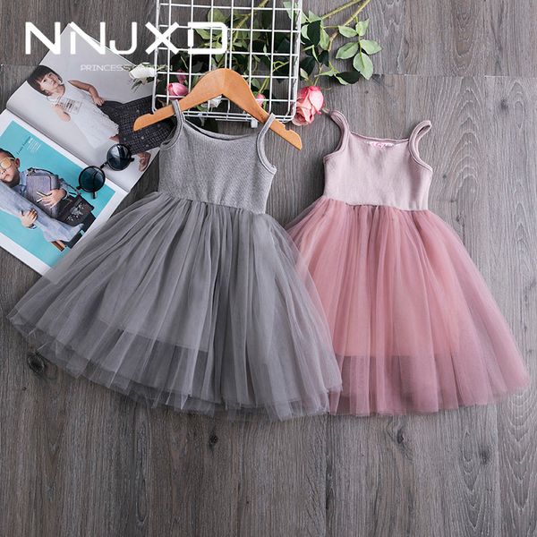 

summer kid girls dress princess toddler baby party tutu dress lace flower dresses casual children clothes 3-8 years, Red;yellow