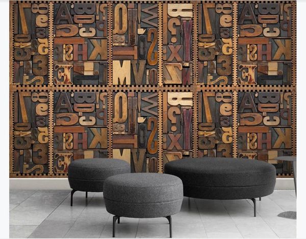 

custom mural 3d p wallpaper woodcarving english alphabet background wall home decor 3d wall murals wallpaper for walls 3 d