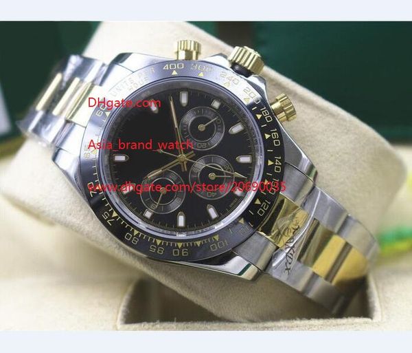 

factory supplier sapphire 116610 40mm black ceramic bezel automatic mens men's watch watches no chronograph black dial, Slivery;brown