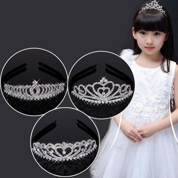 

girls princess crystal tiara crown for birthday party(style1, Golden;white